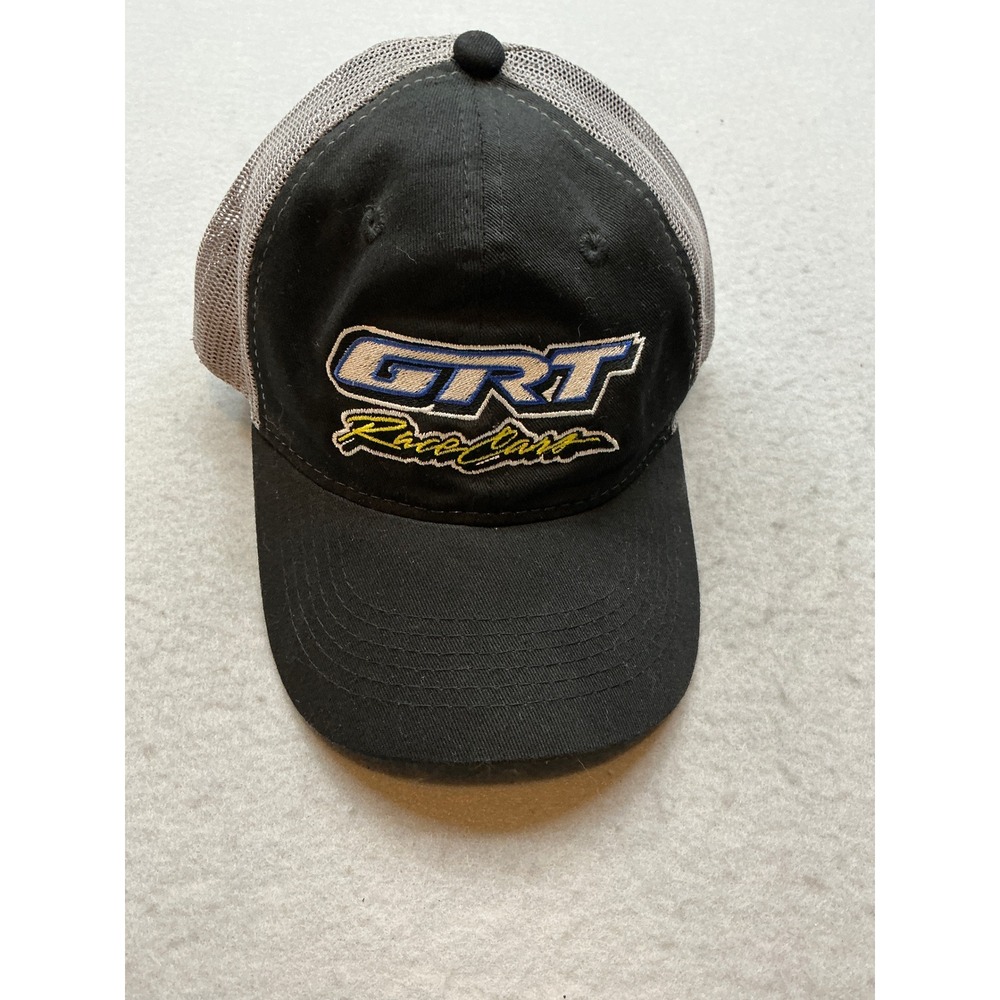 OC GRT Race Cars Trucker Hat Embroidered Mesh Snapback Black Grey One Size